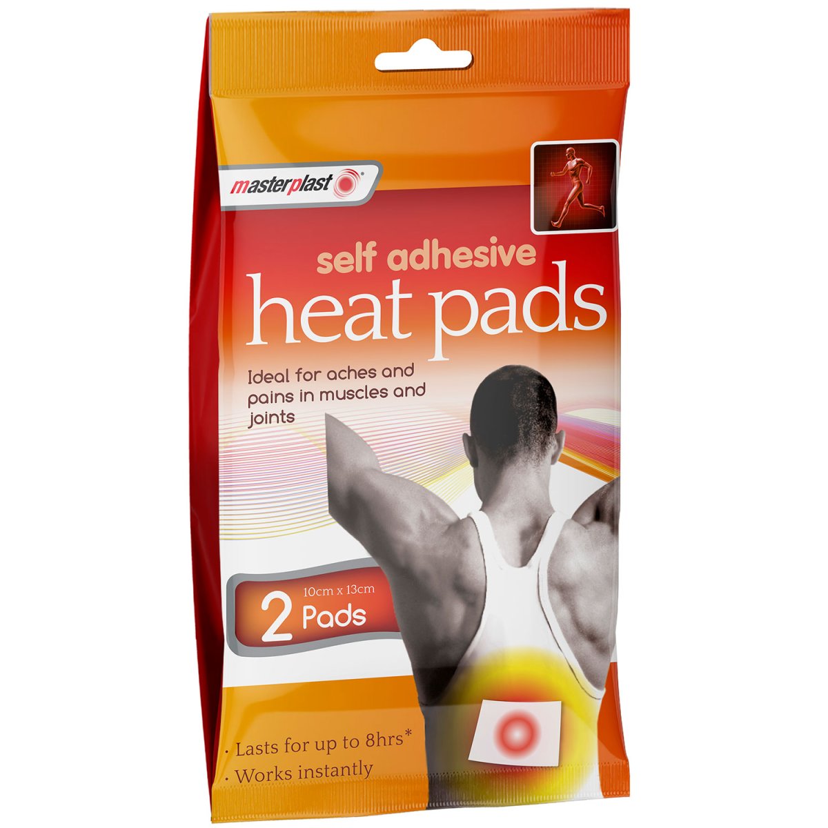 Varmeplaster 2 stk. Masterplast Heat Pads * Varmeplaster MundFrisk.dk