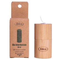 Bredygtig Tandtrd Etico 30 mtr. + Bambus Dispenser