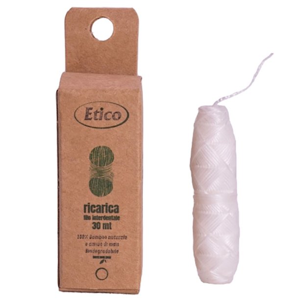 Hllbar tandtrd Etico 30 mtr. Biologiskt nedbrytbar