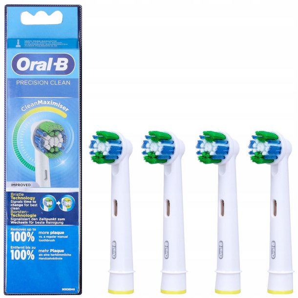 Oral-B 4 stk. Brstehoder Precision Clean CleanMaximiser