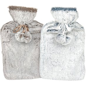 Varmvattenflaska Pls + tofsar 2 ltr.