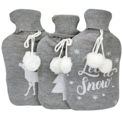 Varmtvannsflaske Kvast Vintermotiv 2 ltr.