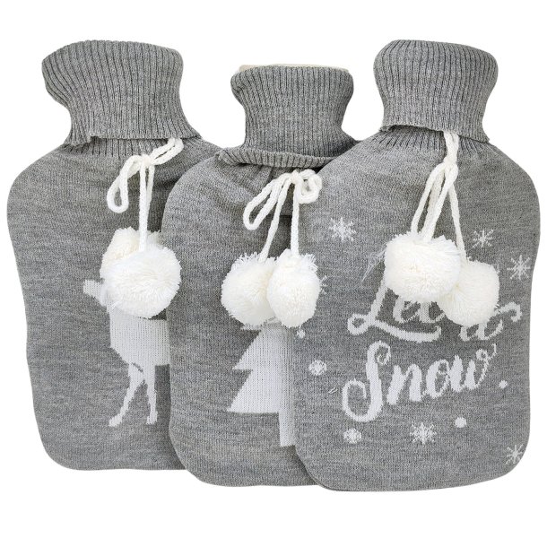 Varmtvannsflaske Kvast Vintermotiv 2 ltr.