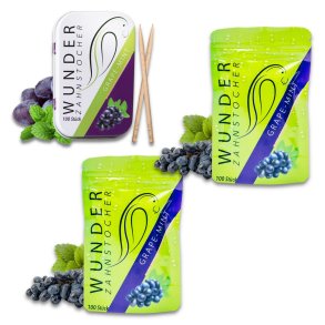Wunder Tandpetare Smaksatt Grape Mint Sampak