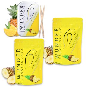 Wunder tannpirkere med ANANAS smak Sampak