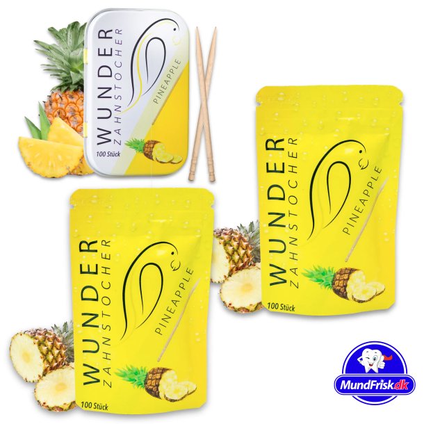 Wunder Tandpetare med ANANAS smak Sampak