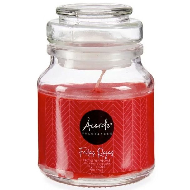 Duftlys Glaskrukke Acorde RED FRUITS 28 Timer