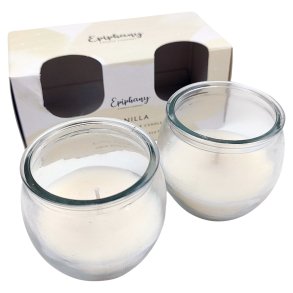 Doftljus i burk 2 st. Epiphane Vanilj 42 gr.