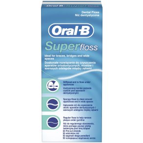 Oral-B SuperFloss Tanntrd 50 stk.