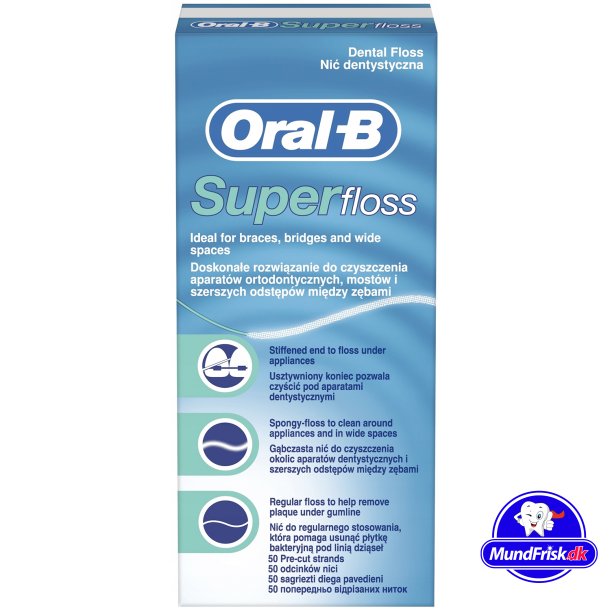 Oral-B SuperFloss Tandtrd 50 stk.