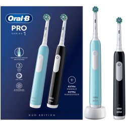 Oral-B Pro Series 1 DUO Elektriska tandborstar Svart + Bl