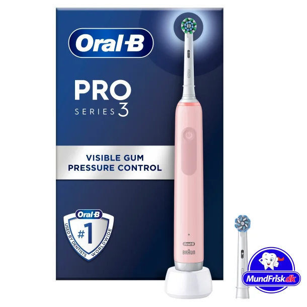 Oral-B Pro 3 3000 CrossAction eltandborste ROSA