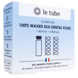 Tanntrd kologisk Grown Le Tube Classic Silk 2 x 20 mtr. + Glassdispenser