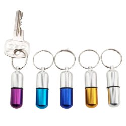 Pillertube Nyckelring Mini Pillbox