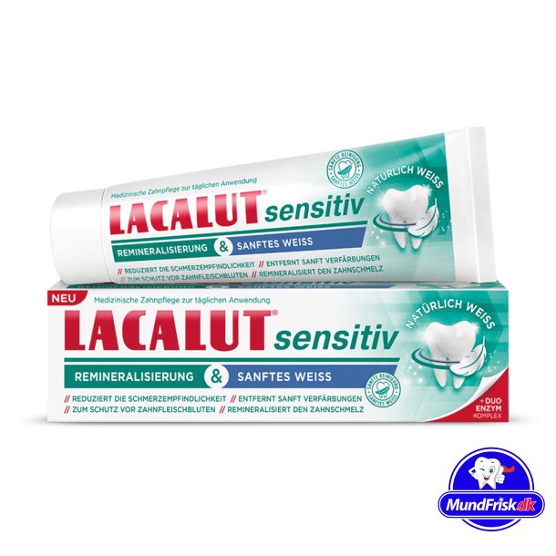 Lacalut Sensitiv Zahnpasta Remineralisierung &amp; sanftes White 75 ml