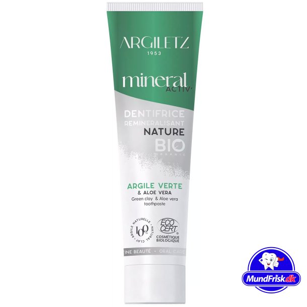 Ekologisk Aloe Vera Tandkrm Argiletz 75 ml.