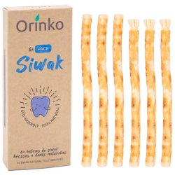 Miswak Pinner 6 stk. ORINKO Siwak Sticks 100% naturlig tannb�rste