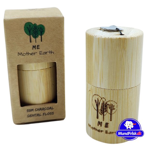 Sustainable Dental Floss Me Mother Earth 50 mtr. + Bambusdispenser