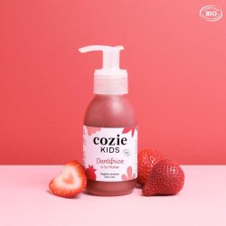 Naturlig barntandkrm Cozie Kids Strawberry 90 ml.