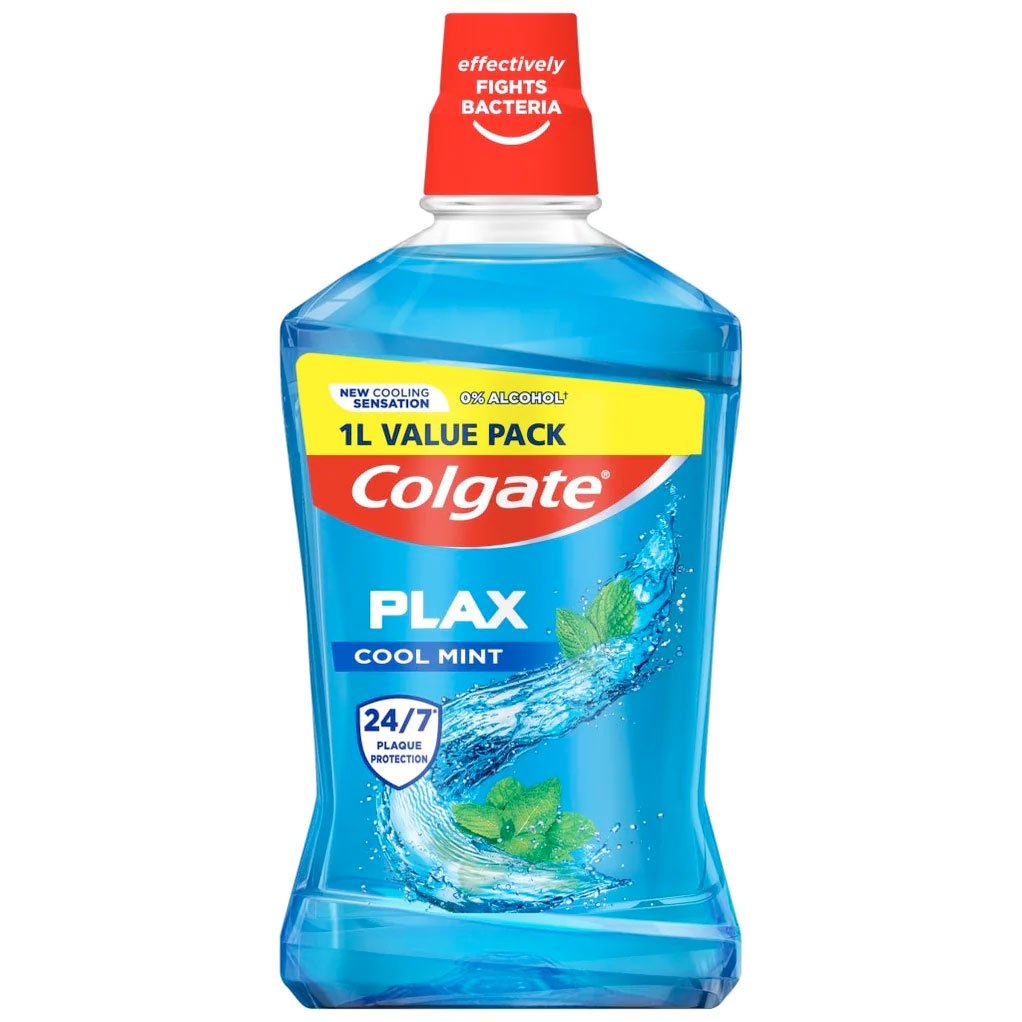 Colgate Plax Cool Mint ⇒ Se Udvalg Af Mundskyl På Mundfrisk.dk