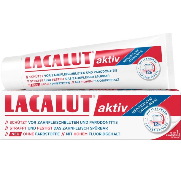 Lacalut Aktiv Hydroxyapatite Zahnpasta gegen Parodontitis 100 ml