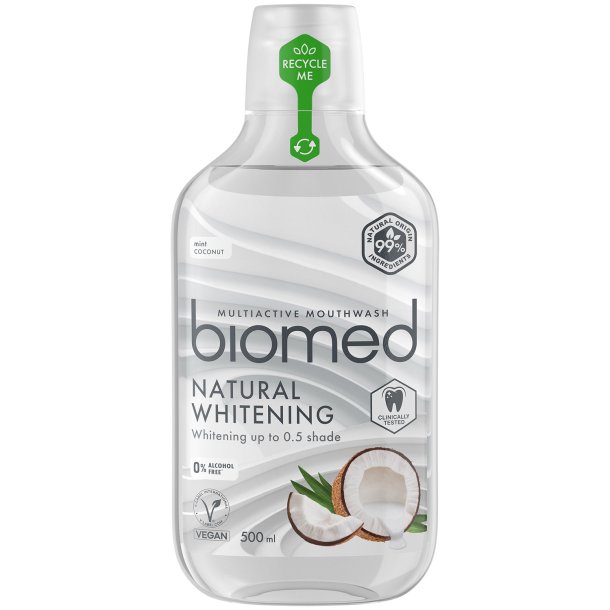 Biomed Multiactive Mouthwash Natural Whitening 500 ml.
