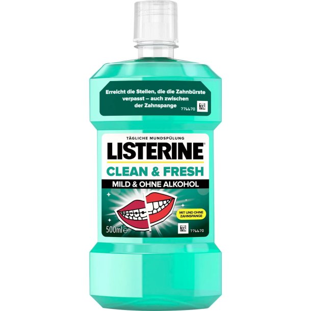 Listerine Munnvann Clean &amp; Fresh 500 ml.