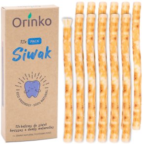 Miswak Sticks 12 stk. ORINKO Siwak Sticks 100% naturlig tannb�rste