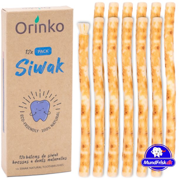 Miswak Sticks 12 Stk. ORINKO Siwak Sticks 100 % nat&uuml;rliche Zahnb&uuml;rste
