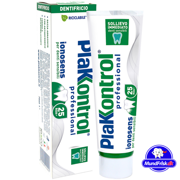 Tannkrem mot sensitive tenner PLAKKONTROL Ionosens 75 ml