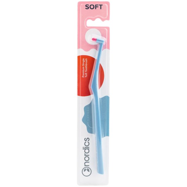 Solo Mono Tandb�rste NORDICS Expert Single Tuft SOFT BL&Aring;
