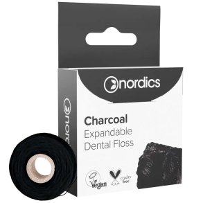 Hllbar tandtrd utan PFAS Nordics Expandable Charcoal 30 mtr