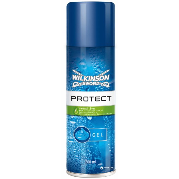 Barbergel Wilkinson Sword Protect Sensitive 200 ml.