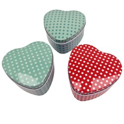 Pilleske Hjerteformet Metal Pilleboks