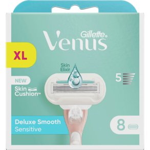 Gillette Venus Deluxe Smooth Sensitive Barberblader 8 stk.