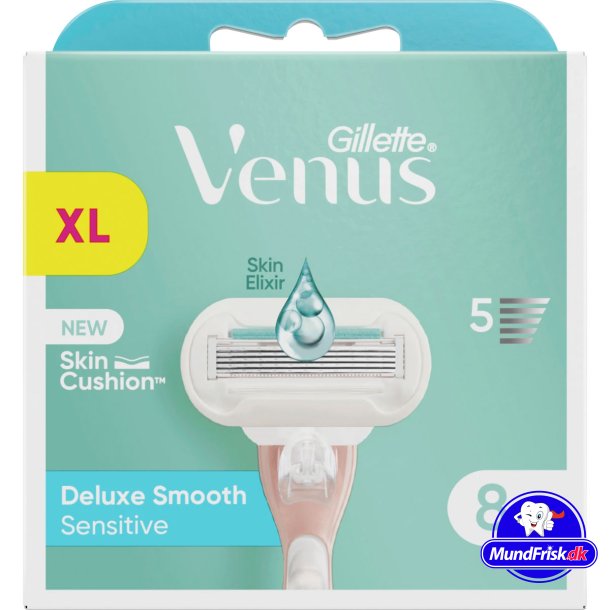 Gillette Venus Deluxe Smooth Sensitive Barberblade 8 stk.