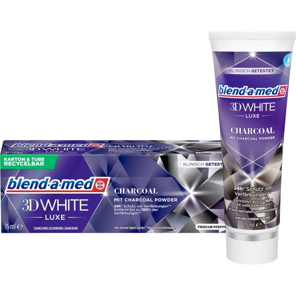 3D White Hammastahna Blend-a-med CHARCOAL 75ml