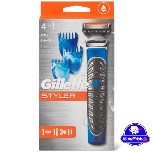 Gillette Styler Elektrisk 3 kamme + 1 Barberblad