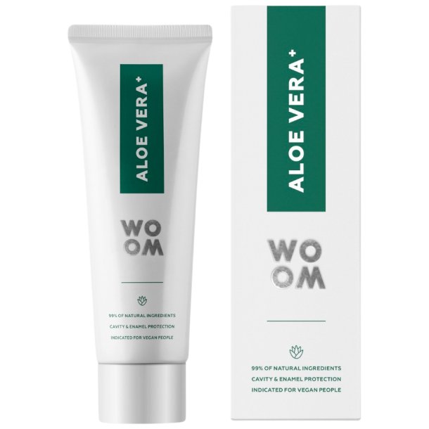 WOOM Aloe Vera+ Vegan Natural Tannkrem 75 ml.