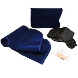 Rejsest 4 dele repropper Nakkepude Sovemaske Taske