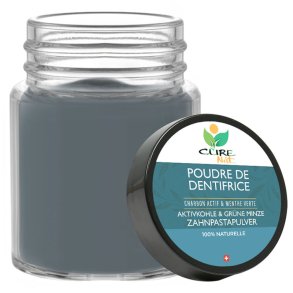 Charcoal Tandpasta Pulver CureNat Spearmint 70 gr.