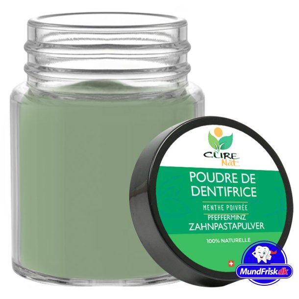 Tandpasta Pulver CureNat Peppermint 70 gr.