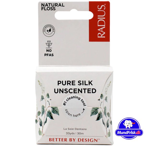 Brekraftig tanntrd RADIUS Pure Silke Uparfymert 50 mtr.