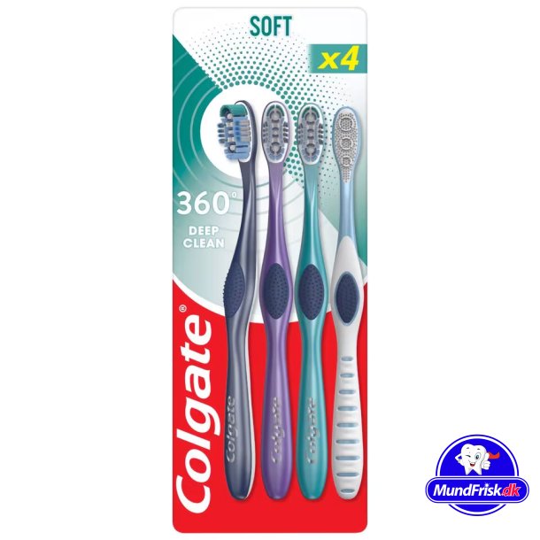 Colgate Zahnb&uuml;rsten 4 Stk. 360&deg; Clean SOFT