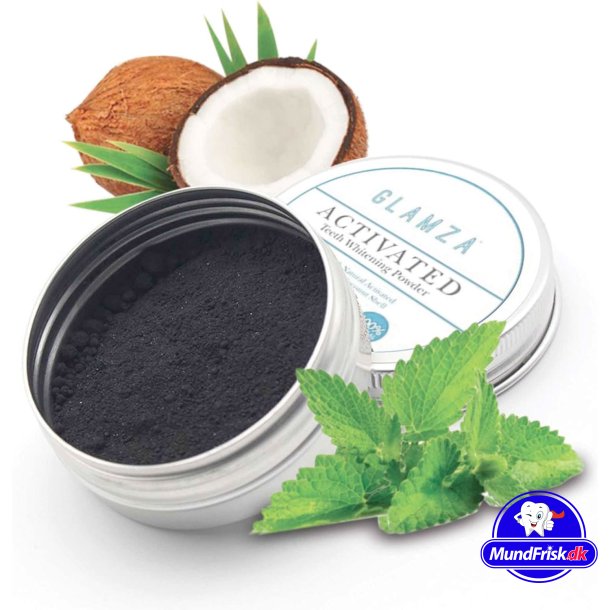 Tandpasta Charcoal Pulver Glamza Carbon Mint 15 gr.