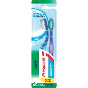 Pepsodent Tandbrster 2 stk. SensiSoft