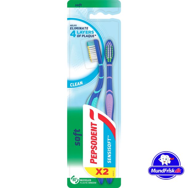 Pepsodent Tandbrster 2 stk. SensiSoft