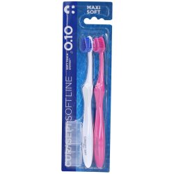 Curasept Softline Tannbrster 2 stk. Maxi Soft 0,10