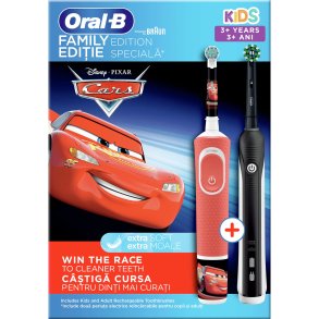 Oral-B Familie Edition Pro 700 + Cars El-Tandbrster DUO