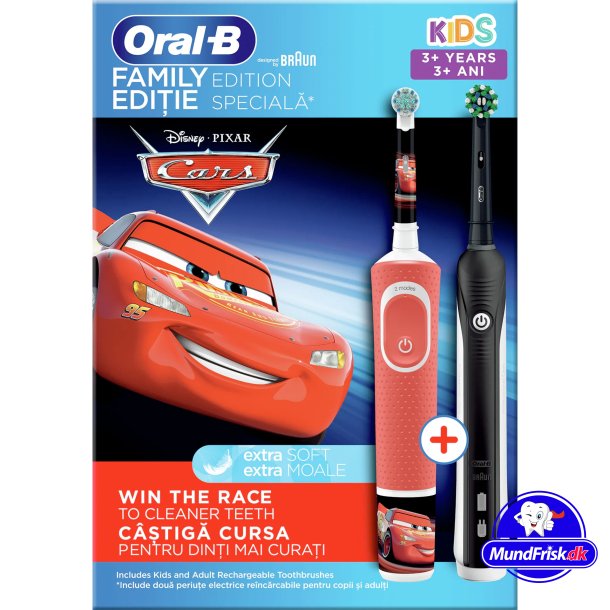 Oral-B Family Edition Pro 700 + Cars Elektrische Zahnb&uuml;rsten DUO